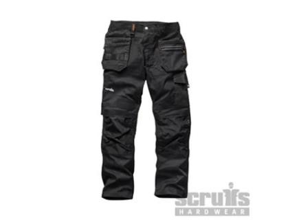 SCRUFFS T54506 Pantalón Trade Flex Color Negro