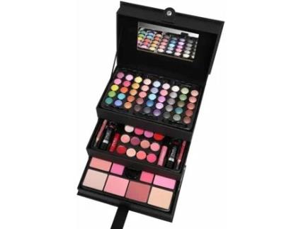 Conjunto de Maquilhagem ZMILE Beauty Case Black (82 Peças e Mala)