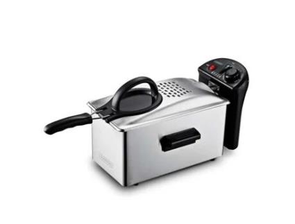 Fritadeira Semi-Profissional de Aço Inoxidável de Grande Volume 3L de Aço Inoxidável Kfry Kitchencook KITCHEN COOK
