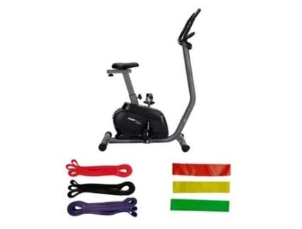 Pacote De Bicicleta Estática 900 98X51X132 Cm 16 Velocidades E 6 Faixas Elásticas Treinamento De Níveis Diferentes