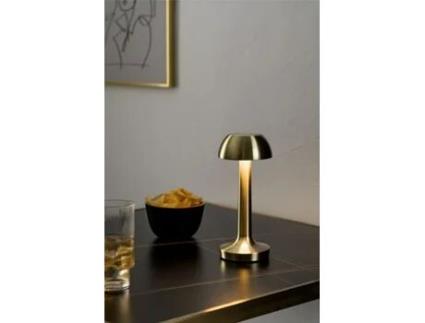 SKLUM Candeeiro de Mesa Led Sem Fios Asuan Ferro Dourado