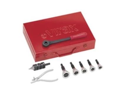 Caixa de Costura T-Rax VIRAX com 5 Ferramentas com Diâmetro de 12 a 22Mm