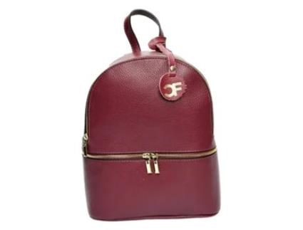 Mochila de Mulher CARLA FERRERI Cf Vino Pele Vermelho