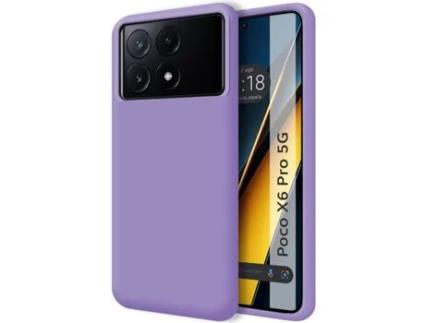 Capa para Xiaomi Poco X6 Pro 5G TUMUNDOSMARTPHONE Silicone Líquido Roxo