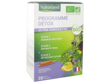 Programa Detox 3In1 Bio 30 Ampolas de 10 Ml NATURLAND