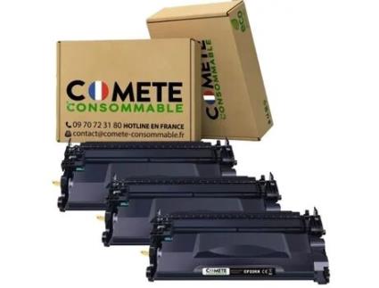 26X Cf226X 3 Toner Compatível Hp Cf226X 26X Cf226A 26A para Laserjet Pro Mfp M402Dn M402N M426Dw M426Fdw M426Fdn M402… COMETE CONSOMMABLE