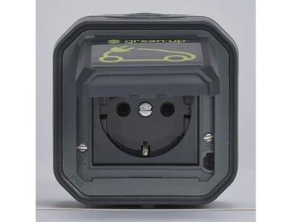 Tomada Schuko P/ Carregamento Ve Saliente Antracite LEGRAND Plexo Green Up