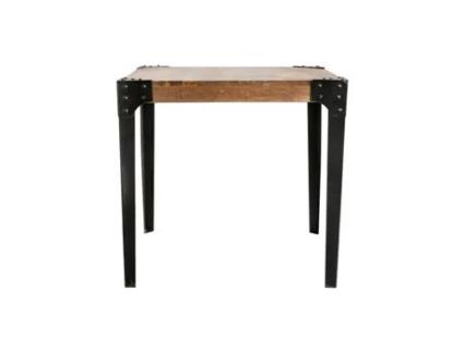 Mesa de jantar industrial em aço e madeira L80 Madison MILIBOO