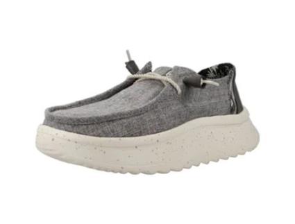 Sapatos de Mulher HEY DUDE Wendy Peak Woven Cinzento (36)