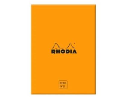 Bloco de Notas RHODIA Nº. 11 85 X 115 Mm Xadrez Laranja