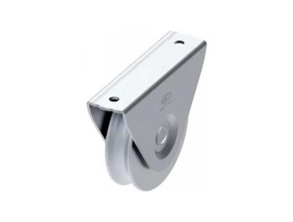 Roda com Suporte Externo com 1 Rolamento Canal V FAC PORTÕES Va1107.100.2 100X83Mm 905012700