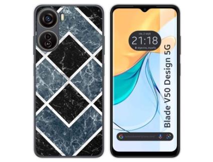 Capa Mármore Design para Zte Blade V50 Design 5G TUMUNDOSMARTPHONE Silicone Multicor