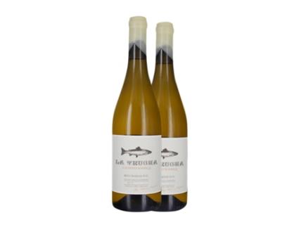 Vinho branco NOTAS FRUTALES DE ALBARIÑO La Trucha Barrica Albariño Rías Baixas Crianza (0.75 L - 2 Unidades)