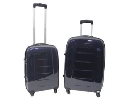 DHG Conjunto de 2 Malas Trolleys com 4 Rodas