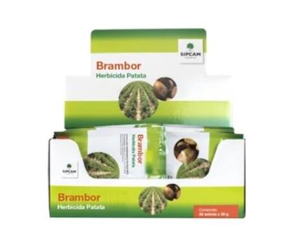 SIPCAM Brambor Herbicida Sistémico Selectivo para Patata Apto para Preemergencia Y Postemergencia Temprana Wg Caja 30