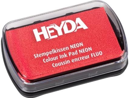 Bloco de Carimbo HEYDA Neon Vermelho Neon