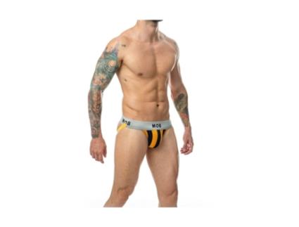 Tanga MOB EROTICWEAR Preto Laranja L