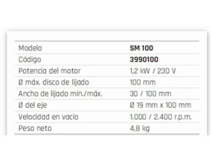 Lixadora Satinadora SM 100 3990100 METALLKRAFT