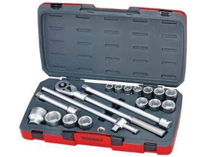 TENGTOOLS 167380104 Conjunto de chaves de soquete hexagonais 3/4 T3418-6 18 unidades