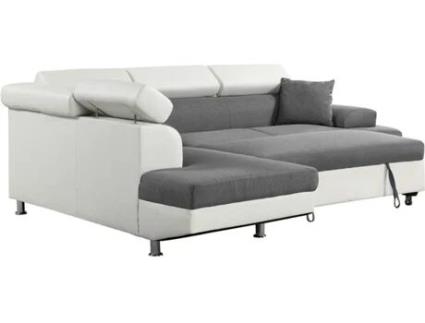 Sofá HABITAT ET JARDIN Sophia luxe   Cinzento (269x82 cm - Madeira e Contraplacado)