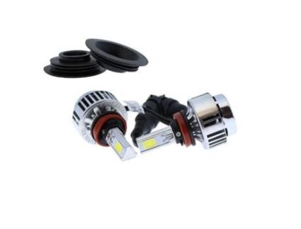 Lâmpadas Led H8 H9 H11 para Automóveis e Motos YATEK Médios 6000K 3300 Lúmens 12V 36W Arranque Instantâneo