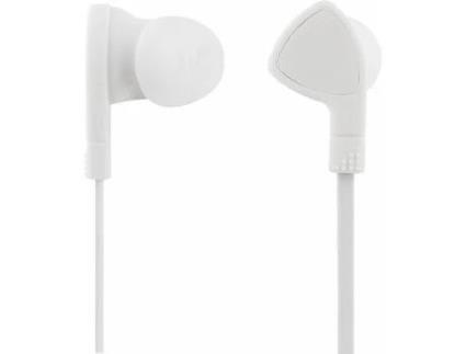 Auriculares com Fio STREETZ Hl-W103 (In Ear - Microfone - Branco)