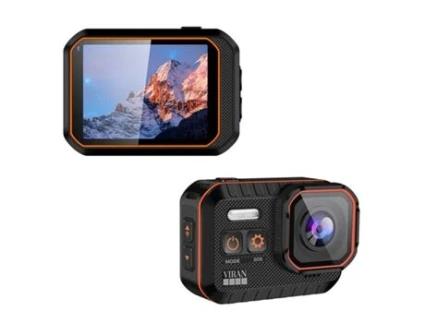 Máquinas Fotográficas Compactas de Desporto VIGA EUROPE Sc002 4K Uhd Wifi Zoom 4X Ip67 Laranja