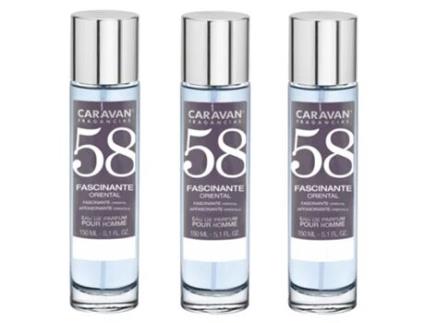 3X Perfume Homem Nº58 150Ml CARAVAN
