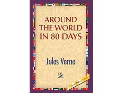 Livro Around the World in 80 Days de Jules Verne (Inglês)