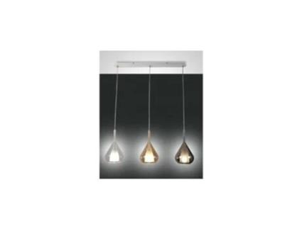 Lustre Pendente Lila Led em Metal e Vidro Borossilicato 3481-48-297 FABAS LUCE