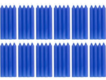 COM-FORT HOUSE- Vela de Mesa Azul Velas Decorativas Sem Perfume Velas para a Tua Casa COM-FORT HOUSE