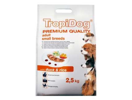 Tropidog Premium Adult Small Breeds Duck&Amprice 2.5Kg