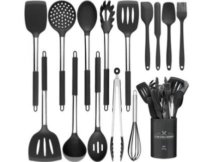 Conjunto de Utensílios de Cozinha em Silicone