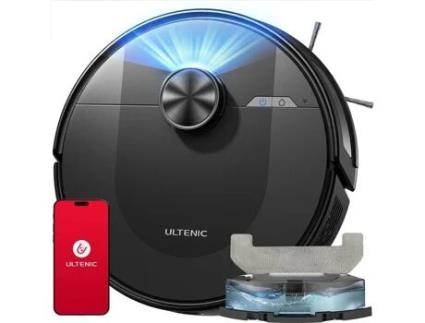ULTENIC D1O Aspirador Robô 4000Pa 120Mins Navegação Lds Inteligente App e Alexa Conectados