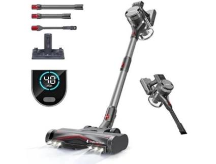Aspirador Vertical MAIRCLE S3-Mate Bdock 2 em 1 para Armazenar e Carregar/40Min Autonomia/30Kpa/Para Pisos Duros e Carpetes e Pelos de Animais