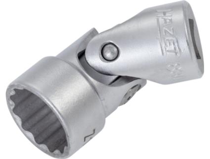 HAZET 880G-Z16 Chave de soquete articulada hexagonal dupla: Quadrado oco 3/8 Polegada 10 mm Perfil de unidade hexagonal duplo externo 16 mm