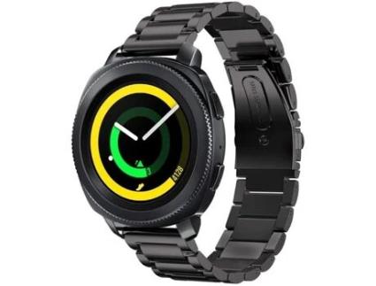Bracelete Aço Stainless Lux Ferramenta para Garmin Fenix 7 Solar Edition 47Mm Preto PHONE CARE
