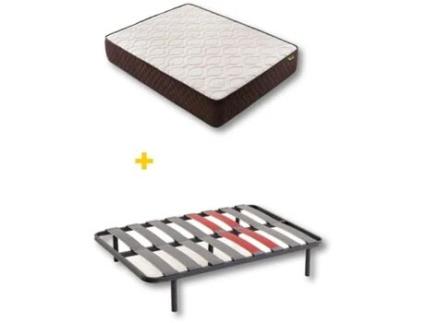 Pack Colchão e Base de Cama DESCANSIN Alta Firmeza e Silencioso (120 x 180 cm)