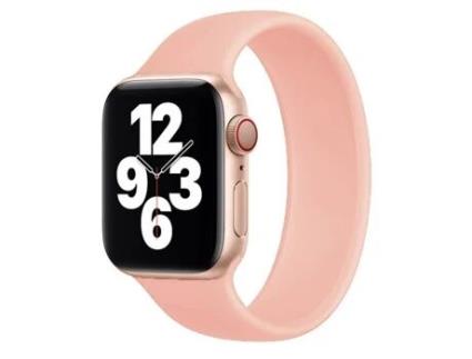 Bracelete Silicone Solo GIFT4ME Compativel com Apple Watch Ultra 2 2024 Pulso:190-200Mm Rosa
