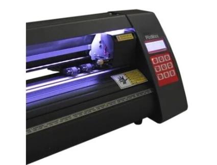 Plotadora de Corte de Vinil 1350 com Guia de Laser Led Software Signcut Pro Guia de Laser Óptico Suporte e Capa Protetora MONSTERSHOP