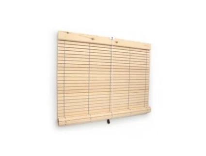 Cortina de madeira natural 127 x 215 cm