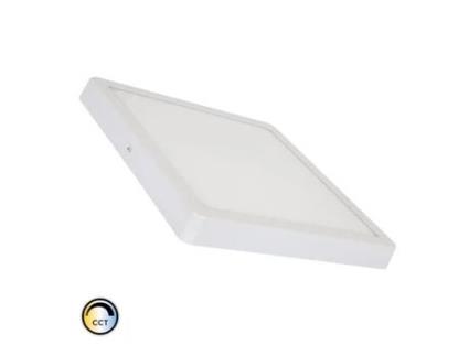 Plafón Led 24W Quadrado Superslim Cct Seleccionável 280X280 Mm