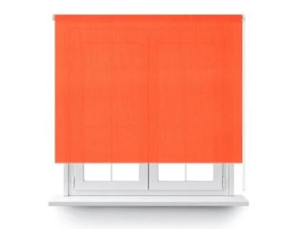 Estore Enrolável Translúcido Laranja 120X150Cm. DECOCASA