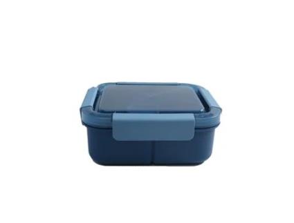 Lancheira MY KITCHEN com recipiente (1300 ml - 3 compartimentos - Azul)