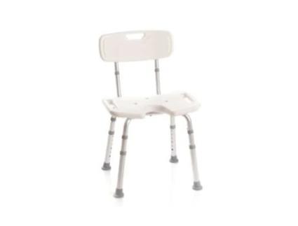 Cadeira de Banho Assento em U com Encosto