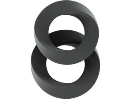 SHOTS Sono N.24 Set Anillos Pene Silicona Negro