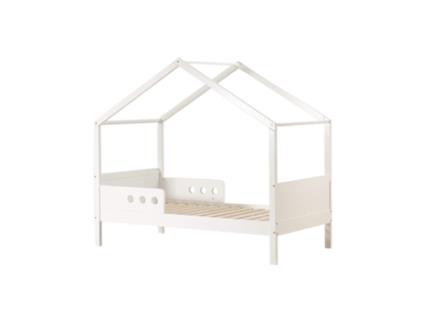 Cama para Crianças Rebecca Mobili Duhat 151X170X86 Pinho Branco Marrom Claro Escandinavo MOBILI REBECCA