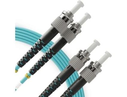 Cabo de fibra óptica duplex multimodo ST para ST OM4 (60 metros 1 unidade) Patch Cord de fibra óptica dupla UPC/UPC 50/125 40G (LSZH) BEYONDTECH