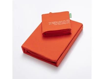 Conjunto 2 Peças Cama Funda Nórdica 135X200 cm Fronha de Almofada 80X80 cm 140Gsm 100% Algodão Rosa United In Green BENETTON