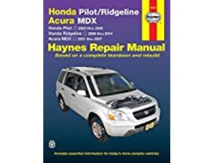Livro Honda Pilot , Ridgeline Acura MDX Haynes Repair Manual de Editors Of Haynes Manuals (Inglês)